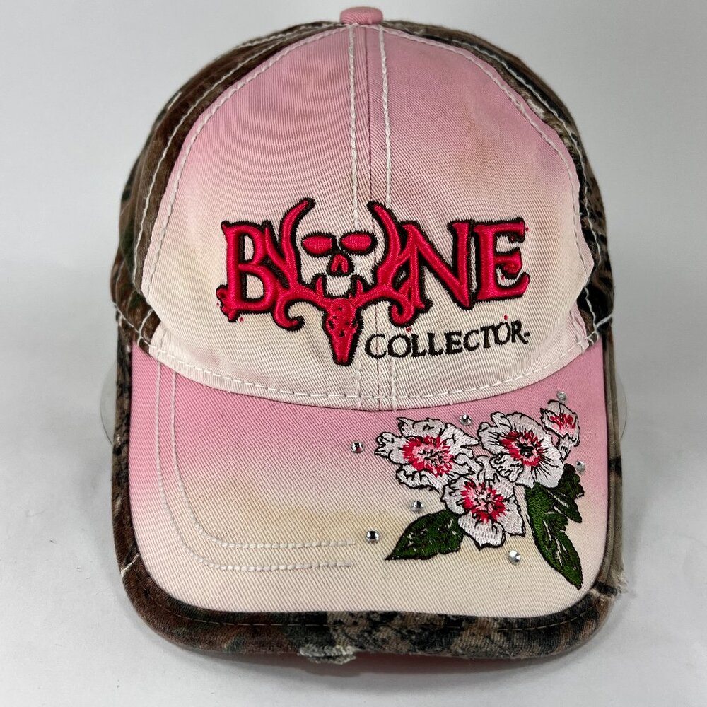 Bone Collector Strap Back Cap Hat Camo Floral Pink Paramount Outdoor Logo Womens